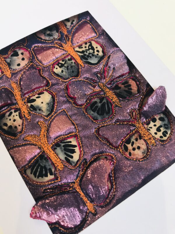 'Soldered Cards ' - A Home Delivered Machine Embroidery Project in a Box - Image 4