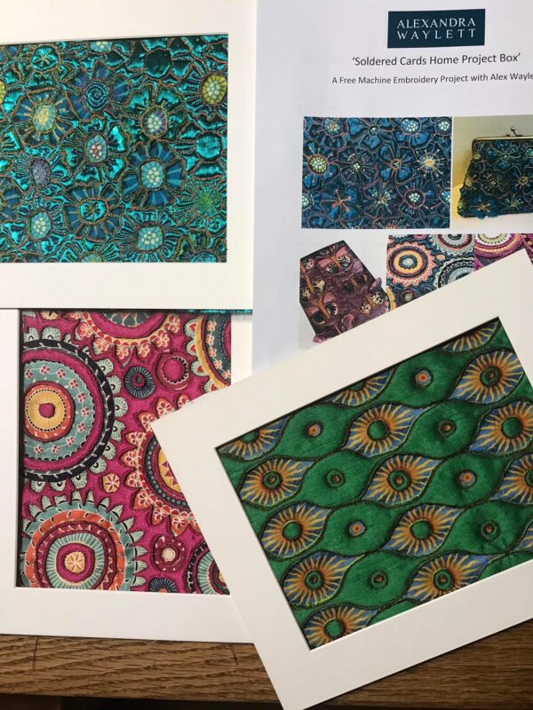 'Soldered Cards ' - A Home Delivered Machine Embroidery Project in a Box - Image 12