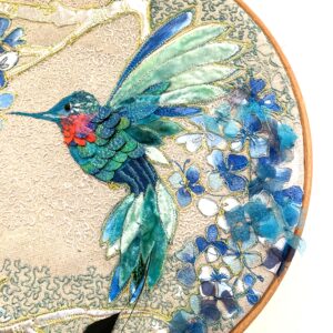 The Humming Bird Panel - A Machine Embroidery Home Course with Project Box