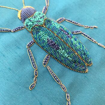 Contemporary Goldwork Beetle / Dragonfly *Spaces Available