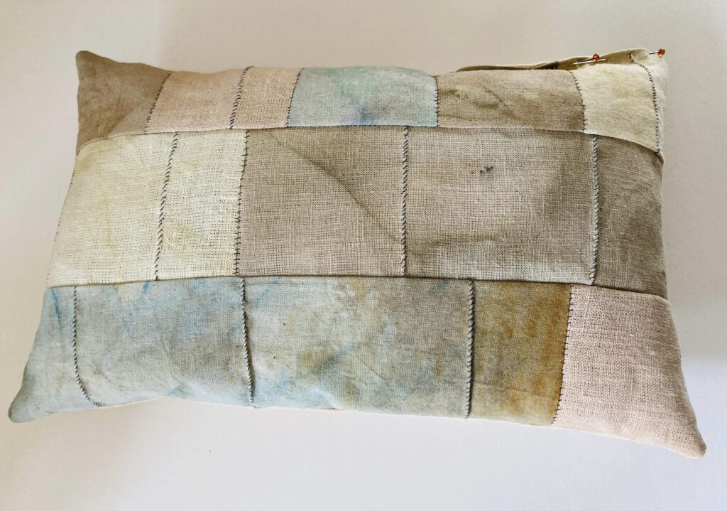 Natural Dying & Making a Bojagi Patchwork Scented Pillow – *New 2023