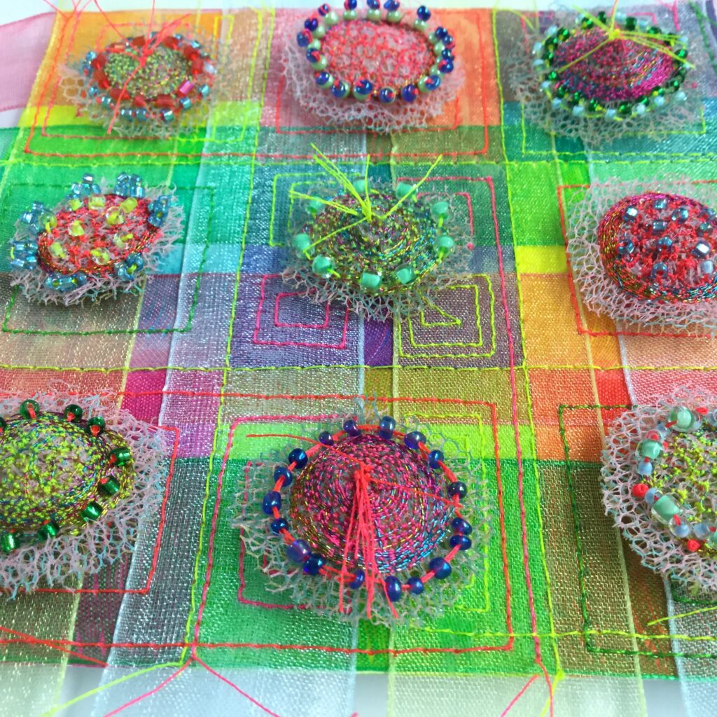 ‘A Box of Gems’ A Free-Motion Embroidery Workshop with Dot Ronaldson