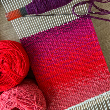 Colour Blending on a Hand-Held Tapestry Loom *New 2023 with Pamela Print.