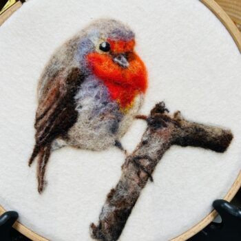 Christmas Robin – A Needle Painting Project with Jan Vincent