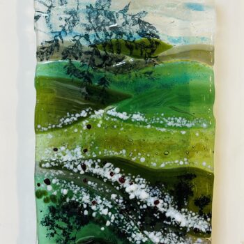 Fused Glass Land/ Seascape with Copper & Foliage with Fenella Miller *2025