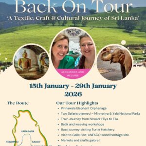 Textile & Craft Tour of Sri Lanka with Alex Waylett & Melanie Missin *January 2026