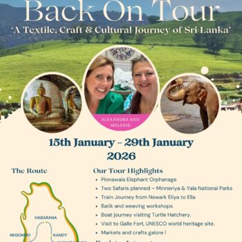 Textile & Craft Tour of Sri Lanka with Alex Waylett & Melanie Missin *January 2026