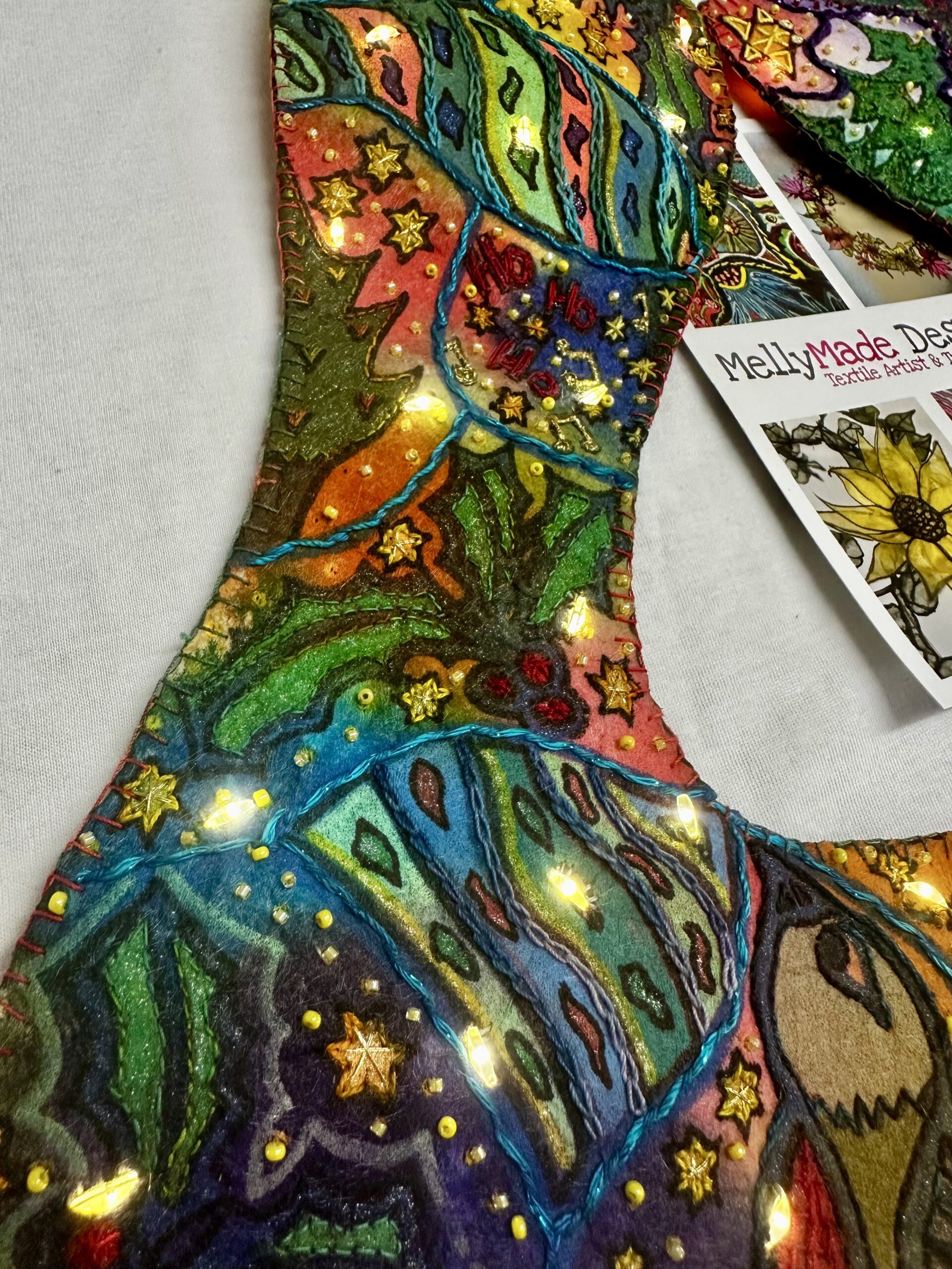 'Stockings Alight' Christmas Hand Stitch with Mellymade*New 2026 - Image 2