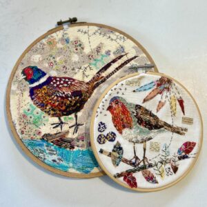 'Garden Birds on Vintage Fabrics' with Suzette Smart *2027